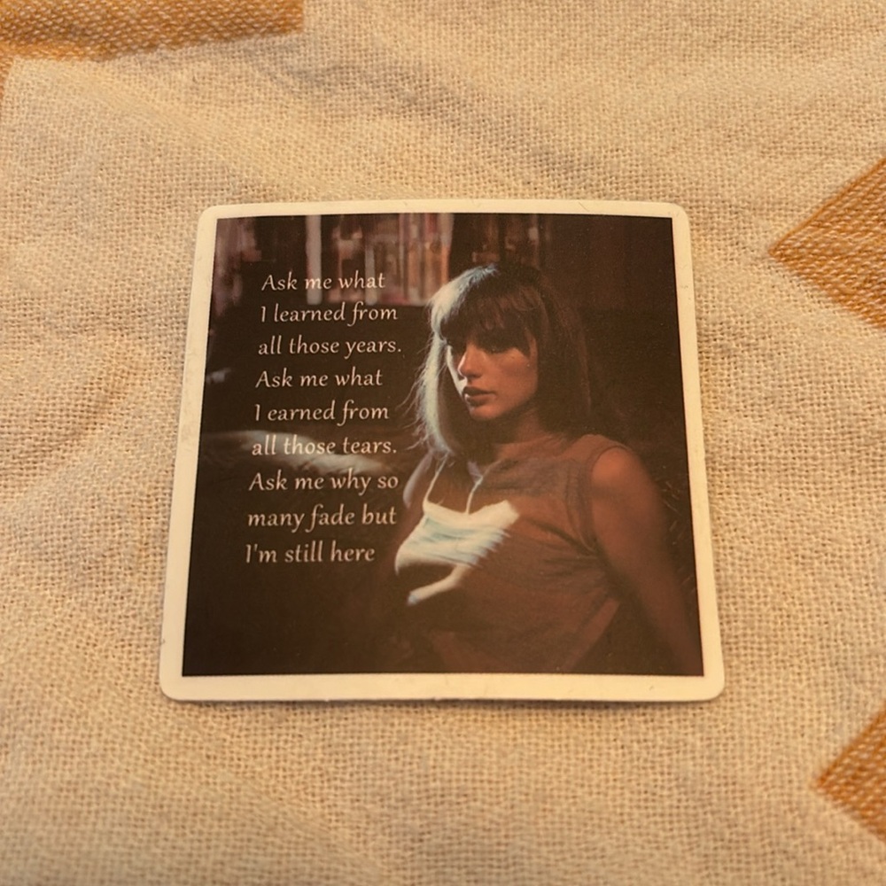 Taylor Swift midnights karma lyrics sticker - Picture 1 of 1